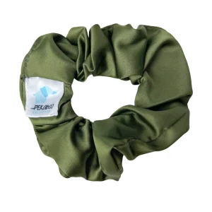 Chouchou élastique pour cheveux - Satin vert basil