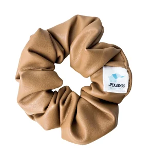 Chouchou élastique pour cheveux - Cuirette beige