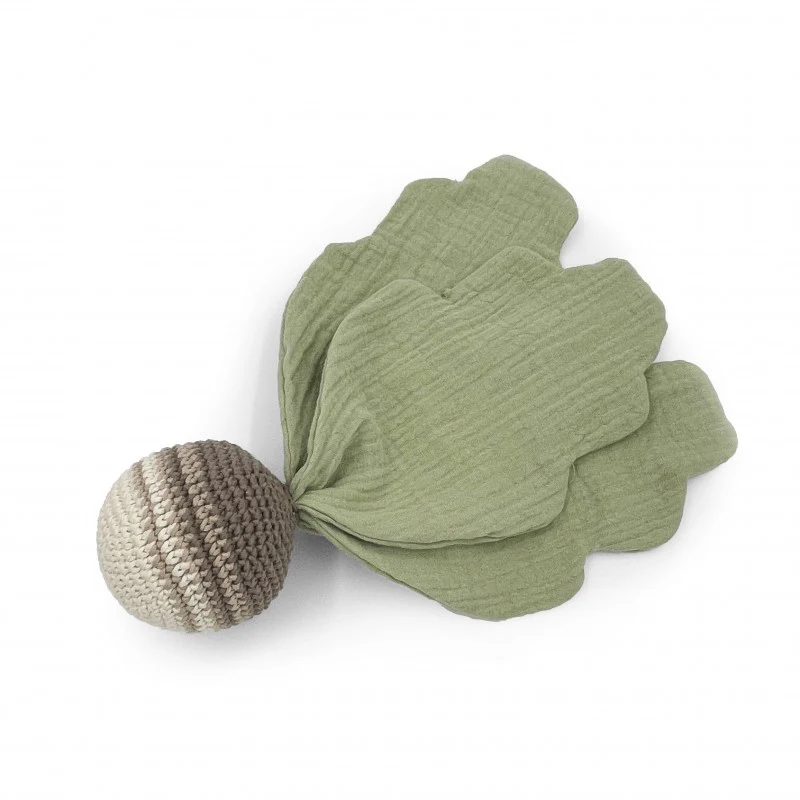 Coffret Navet & Pierre la Pomme de Terre 🥔 doudou et hochet en crochet 100% coton bio – Image 2