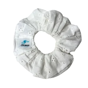 Chouchou élastique pour cheveux - Boho blanc