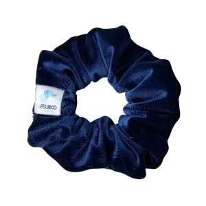 Chouchou élastique pour cheveux - Velours bleu marin