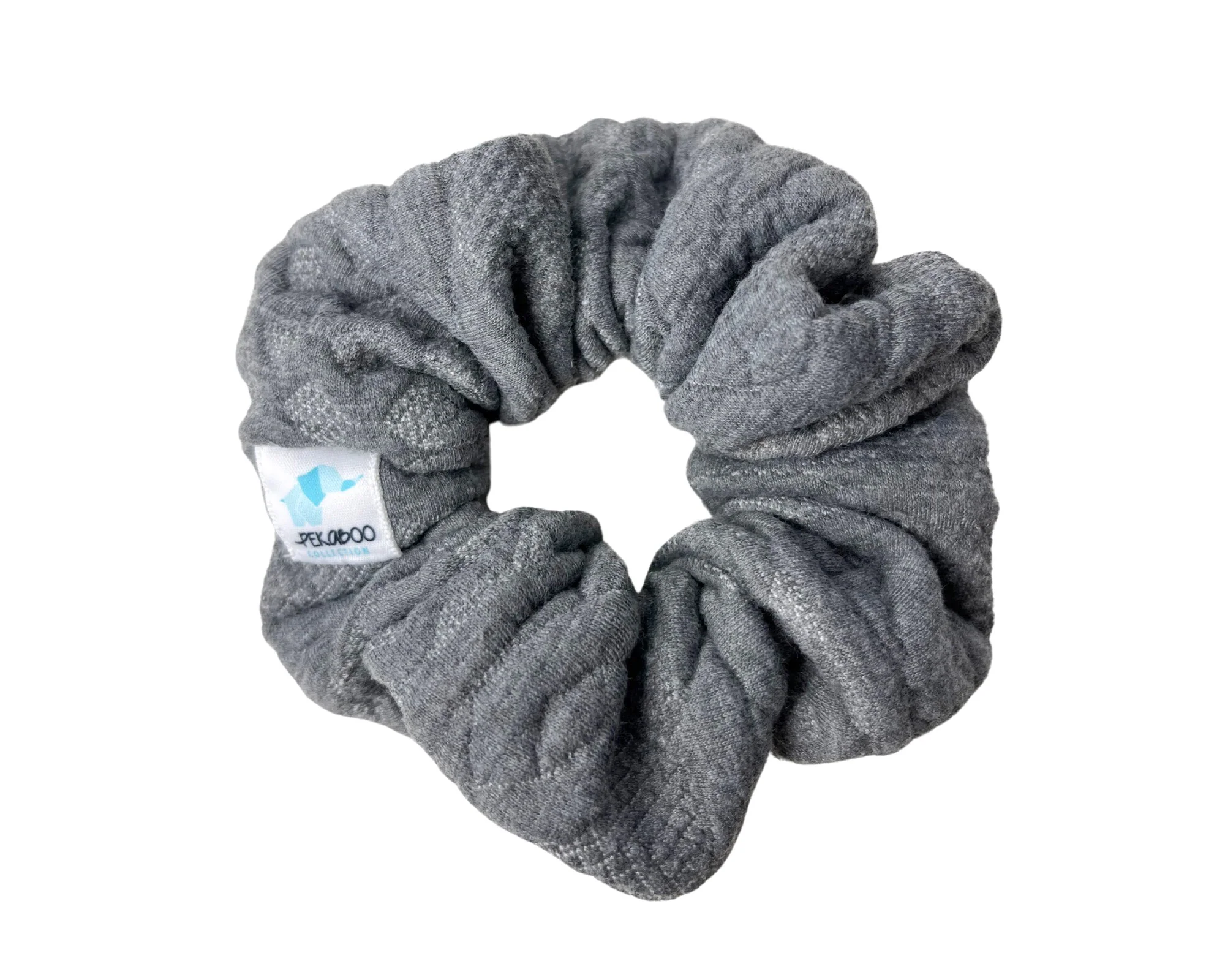 Chouchou élastique pour cheveux - Moelleux gris
