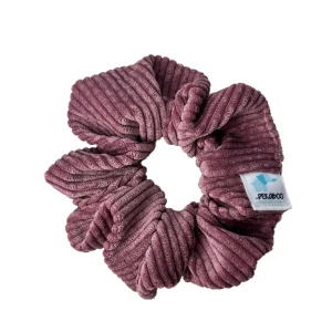 Chouchou élastique pour cheveux - Corduroy vieux rose