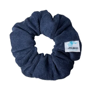 Chouchou élastique pour cheveux - Corduroy marine
