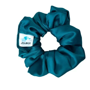 Chouchou élastique pour cheveux - Satin sarcelle