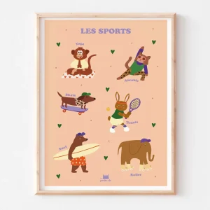 Affiche pédagogique - Les Sports