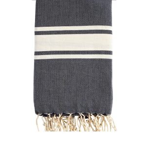 Fouta plate enfant personnalisable - Gris foncé