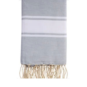 Fouta plate enfant personnalisable - Gris clair
