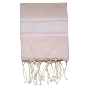 Fouta plate enfant personnalisable - Rose pâle