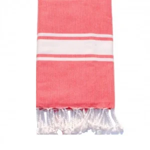 Fouta plate enfant personnalisable - Corail