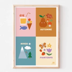 Affiche B2 -Les 4 saisons