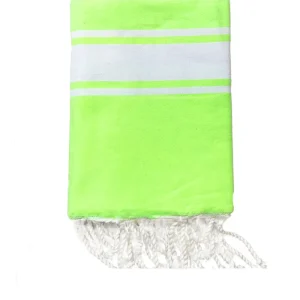 Fouta plate enfant personnalisable - Jaune fluo