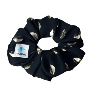 Chouchou élastique pour cheveux - Festif noir