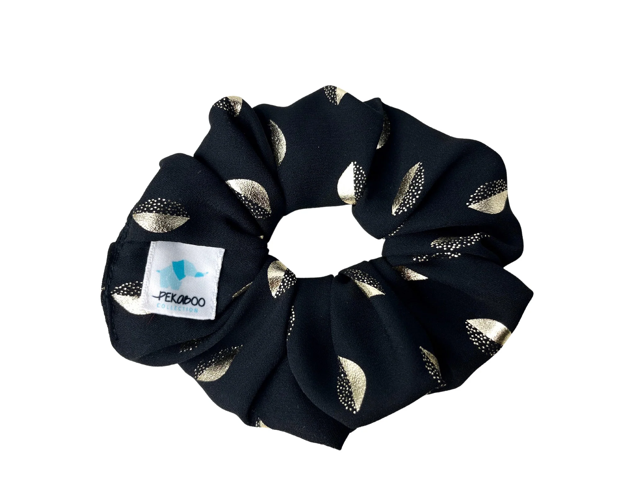 Chouchou élastique pour cheveux - Festif noir