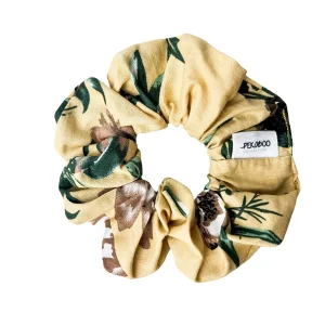 Chouchou élastique pour cheveux - Coton Fleuri beige