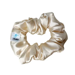 Chouchou élastique pour cheveux - Satin beige