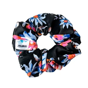 Chouchou élastique pour cheveux - Satin flora folk