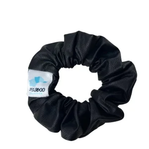 Chouchou élastique pour cheveux - Cuirette noir