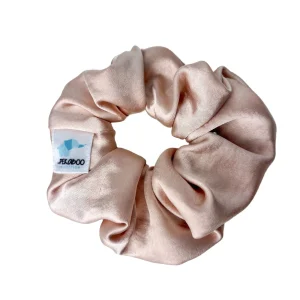 Chouchou élastique pour cheveux - Satin blush rose