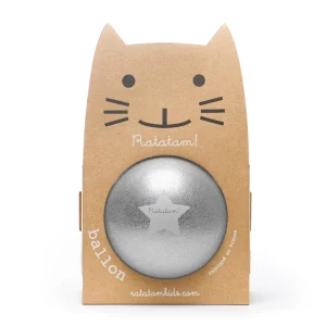 Grand ballon à paillettes argent 22cm