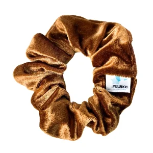 Chouchou élastique pour cheveux - Velours moirée rust