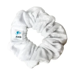Chouchou élastique pour cheveux - Velours blanc