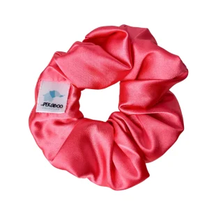Chouchou élastique pour cheveux - Satin rose strawberry
