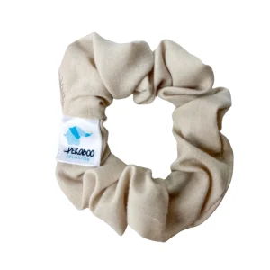 Chouchou élastique pour cheveux - Coton beige