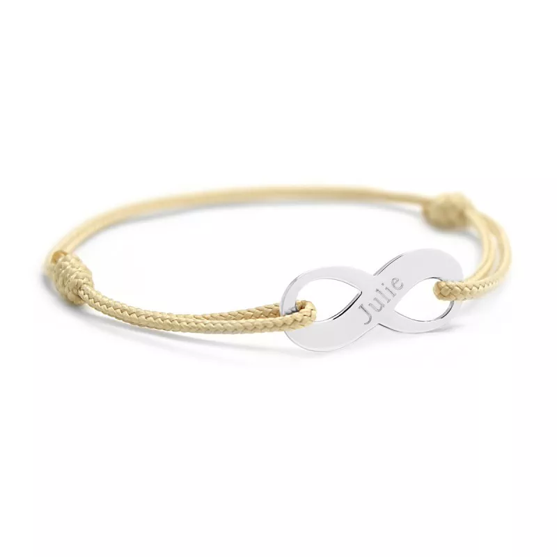 Coffret duo pour couple - Bracelets personnalisés signe Infini Argent – Image 2