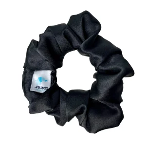 Chouchou élastique pour cheveux - Satin noir