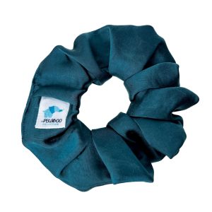 Chouchou élastique pour cheveux - Satin duck blue