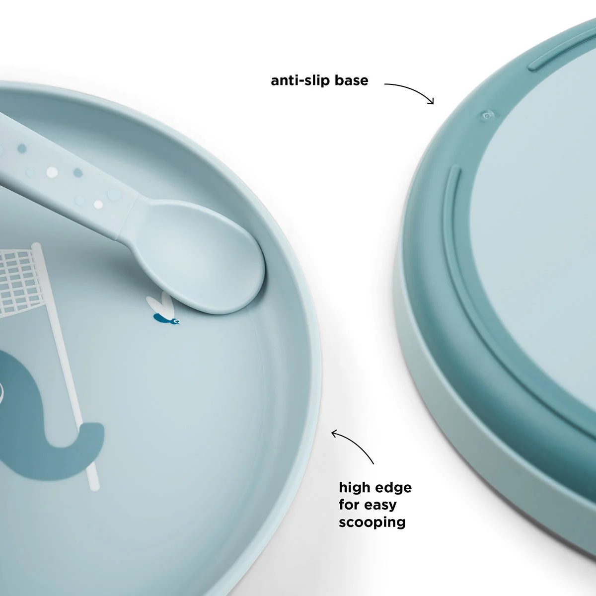 Assiette plate - elphée - bleue – Image 4