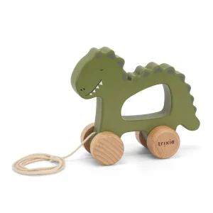Jouet à tirer en bois - Mr. Dino