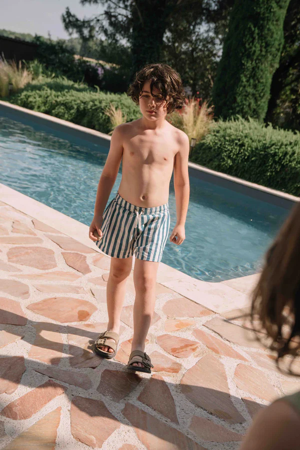 Short de Bain Chico Rayures - bleu grec – Image 4