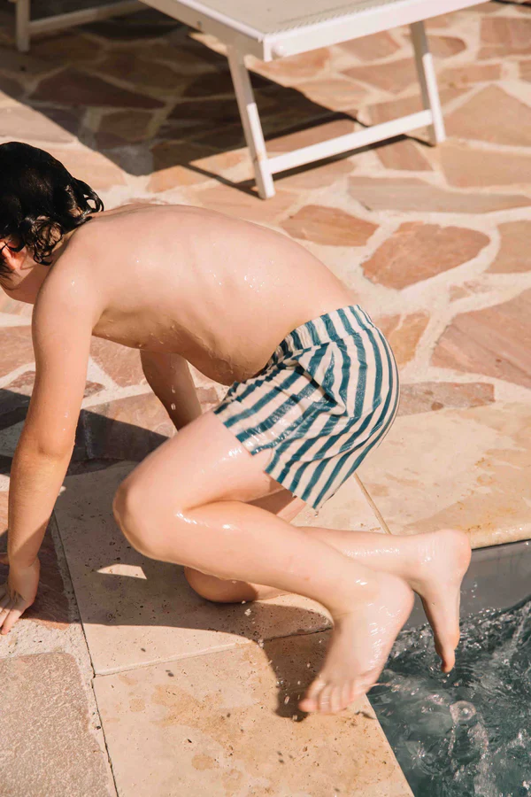 Short de Bain Chico Rayures - bleu grec – Image 5