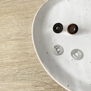 Bouton pression aimanté 15mm | Argent