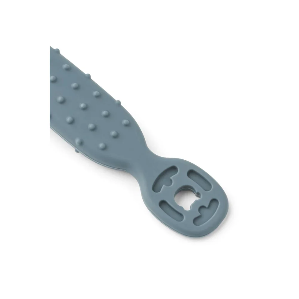 LOT DE 4 CUILLÈRES CAELIA POUR L'APPRENTISSAGE BÉBÉ WHALE BLUE MULTI MIX – Image 2