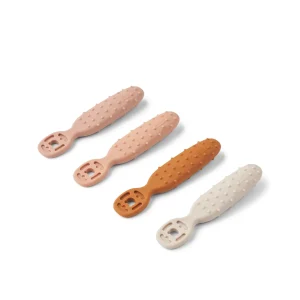 LOT DE 4 CUILLÈRES CAELIA POUR L'APPRENTISSAGE BÉBÉ PALE TUSCANY MULTI MIX