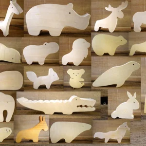 4 Animaux en bois au choix