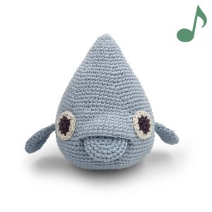 Boite à Musique Goutte d'Eau en crochet 100% coton bio