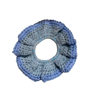 Chouchou Fleur - Double Bleu