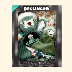 COFFRET CADEAU DOUDOU ET ANNEAU DE DENTITION CHILLOS LE PARESSEUX