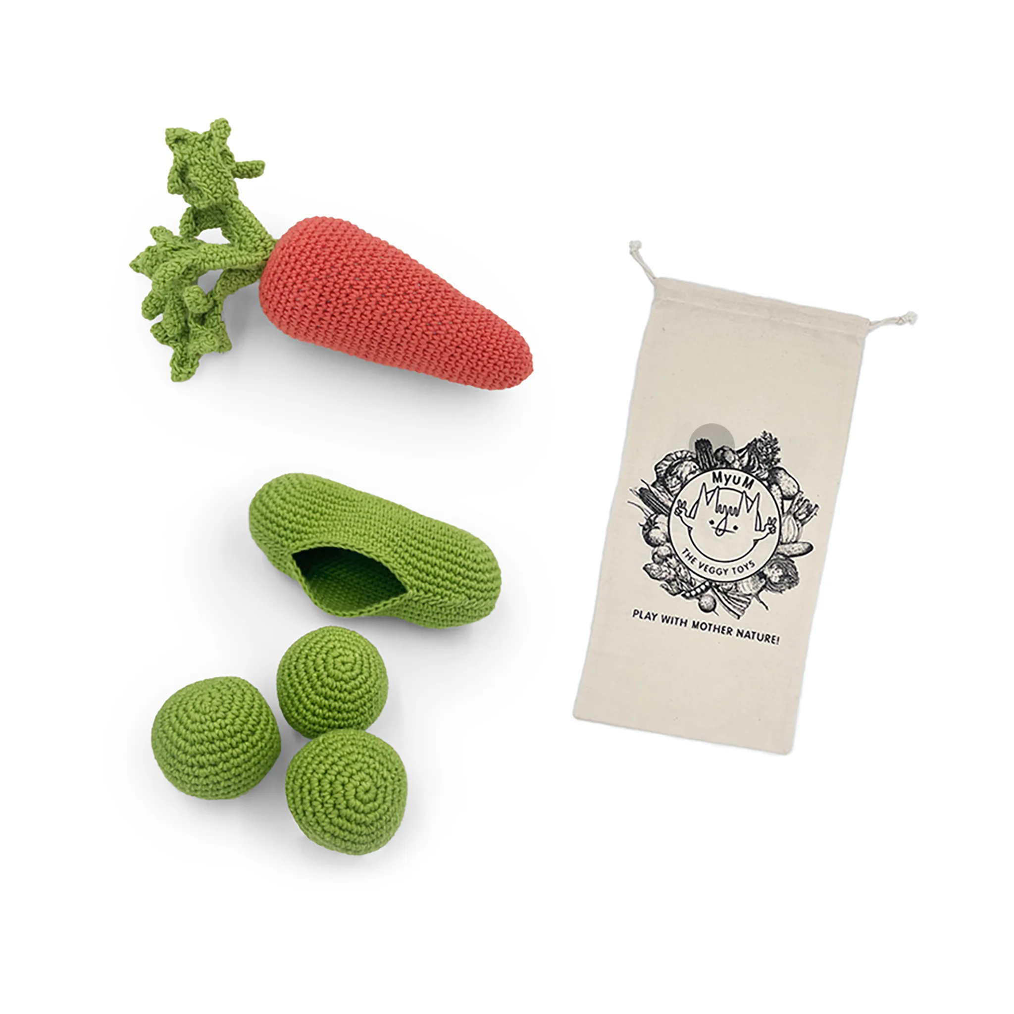 Coffret Extra Fin sans les yeux 🥫 hochets en crochet 100% coton bio – Image 2