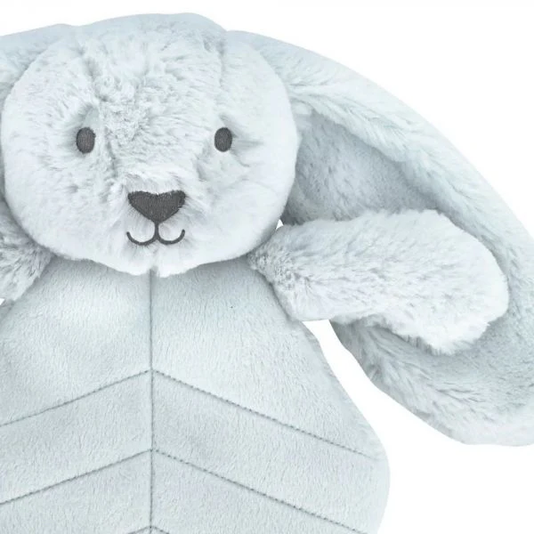 Doudou peluche lapin - Bleu ciel – Image 2