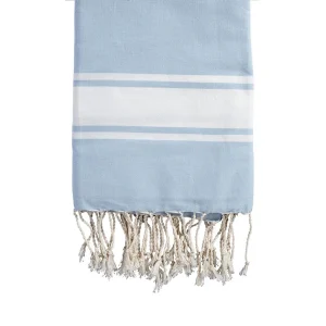 Fouta plate enfant personnalisable - Bleu pâle