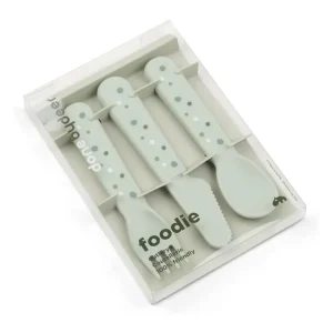 Lot de 3 Couverts Foodie - Happy Dots Vert