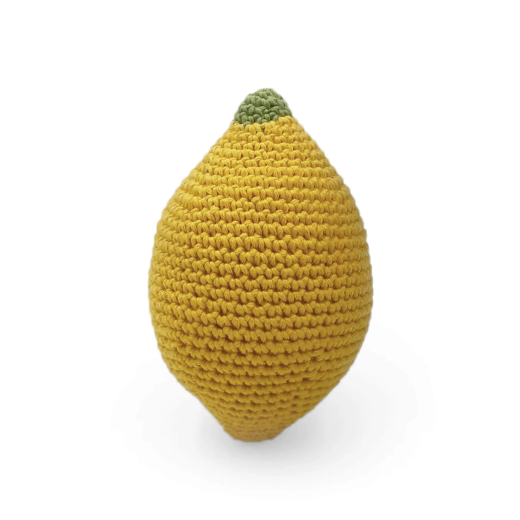 Hochet Citron en crochet 100% coton bio