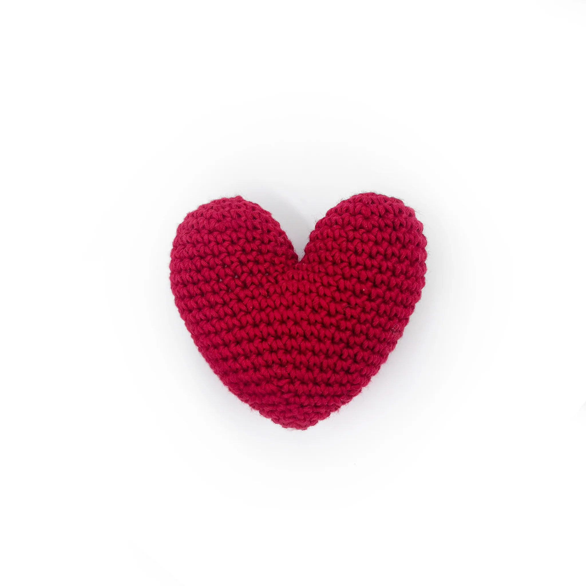 Coeur en crochet en crochet 100% coton bio