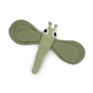 Hochet & Doudou Libellule en crochet 100% coton bio