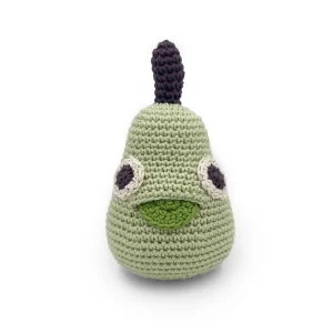 Hochet Poire en crochet 100% coton bio